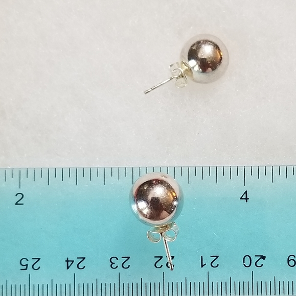 Rare Silpada Sterling Silver Sphere Earrings - Picture 9 of 12